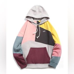 Gujee colorblock Hoodie , sz :XXL
